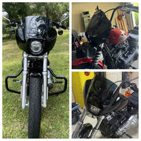 Pazoma quarter fairing bracket for Harley Softail models, fits FXST, FXBB, FXBBS, FXLR 2018-2026, motorcycle headlight fairing part.