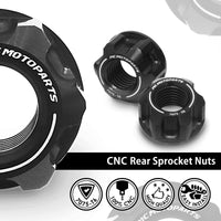 Fit Ducati Supersport Sportclassic SPOKE6 Billet M10 Rear Sprocket Nuts - MC Motoparts