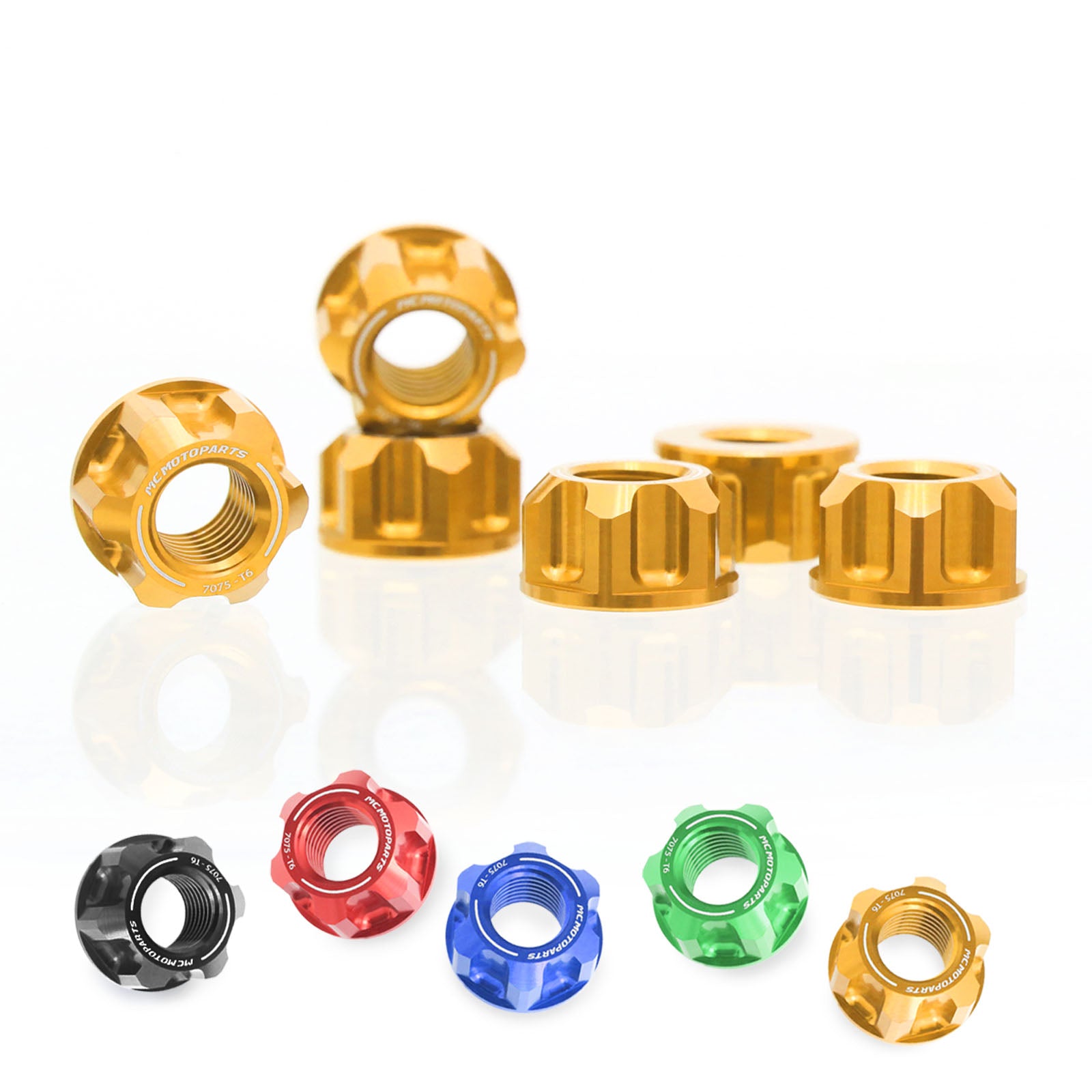 Fits Ducati Hypermotard Streetfighter XDiavel Billet M10 Rear Sprocket Nuts - MC Motoparts