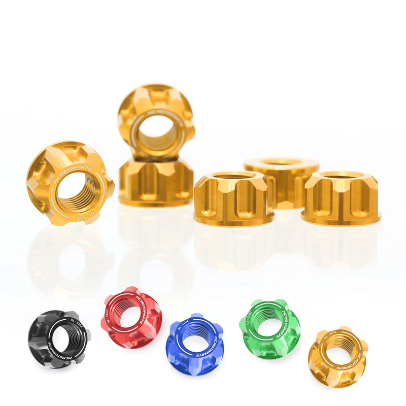 Fits Ducati Hypermotard Streetfighter XDiavel Billet M10 Rear Sprocket Nuts - MC Motoparts