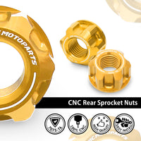 Fit Ducati Scrambler 800 Supersprot SPOKE6 Billet M10 Rear Sprocket Nuts - MC Motoparts