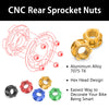 Fit Suzuki GSXS750 GSX250R GSXR600 SPOKE6 Billet M10 Rear Sprocket Nuts - MC Motoparts