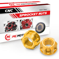 Fit Ducati Scrambler 800 Supersprot SPOKE6 Billet M10 Rear Sprocket Nuts - MC Motoparts