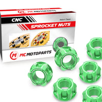 Fit Suzuki GSXS750 GSX250R GSXR600 SPOKE6 Billet M10 Rear Sprocket Nuts - MC Motoparts