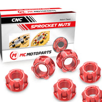 Fit Ducati Monster 797 1100 696 S4R SPOKE6 Billet M10 Rear Sprocket Nuts - MC Motoparts