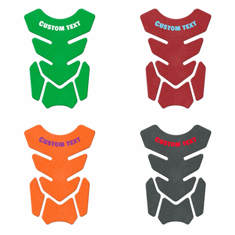 Custom Motorcycle Gas Tank Pad Protector Anti-Slip Fish Bone Shield - Upload Your Photo Image to create your unique TANK PAD - MC Motoparts