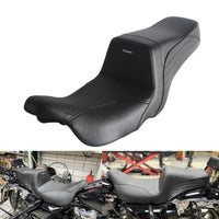 Harley Touring LS Step 2-up gel pad seat by Pazoma for 2008-2025 FL Road Glide, Street Glide, and Road King motorcycles.