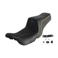 Harley Touring LS 2-up gel pad seat by Pazoma, featuring a cushioned, contoured design for 2008-2025 Harley FL Road Glide, Street Glide, Road King