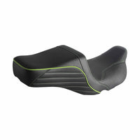 Harley Touring LS Step 2-Up Gel Pad Seat by Pazoma, black seat with gel padding for 2008-2025 FL Road Glide, Street Glide, Road King