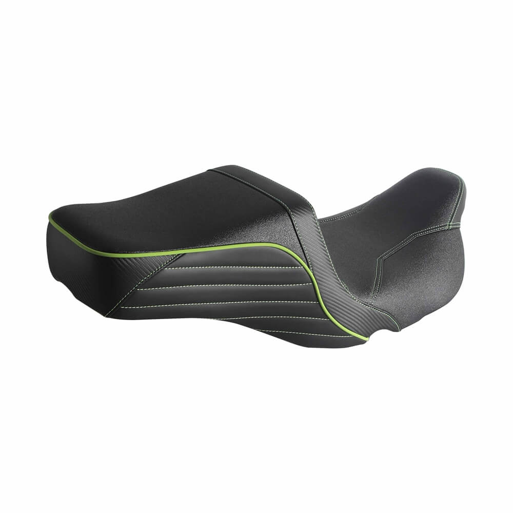 Harley Touring LS Step 2-Up Gel Pad Seat by Pazoma, black seat with gel padding for 2008-2025 FL Road Glide, Street Glide, Road King