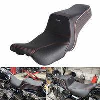 Harley Touring LS 2-up gel pad seat by Pazoma, for 2008-2025 Harley FL Road Glide, Street Glide, and Road King motorcycles.