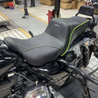 Harley Touring LS 2-up gel pad seat by Pazoma, featuring a cushioned top for comfort on 2008-2025 Road Glide, Street Glide, Road King
