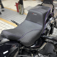 Harley Touring Pazoma Top Performance Tailwhip LS Step 2-Up Gel Pad Seat for 2008-2025 Road Glide, Street Glide, and Road King models.