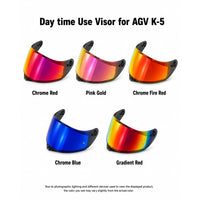 For AGV K5 K5S Replacement Visor – Tinted & Spectra Mirror Finishes - Daytime Use Series