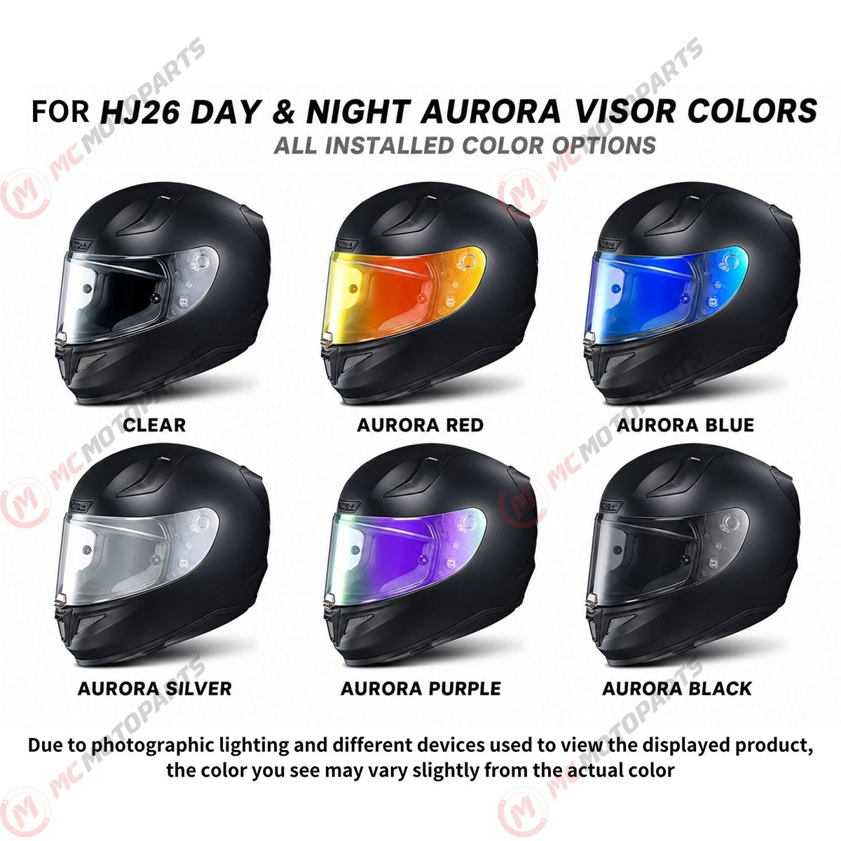 For HJC RPHA 11 70 Replacement Visor (HJ26 / ST) – Light Tint Finishes / Clear - Day & Night Use Series