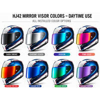 For HJC RPHA 12 / 12N Replacement Visor (HJ42) – Tinted & Spectra Mirror Finishes - Daytime Use Series