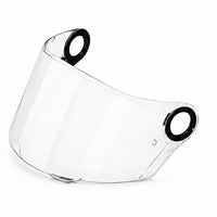 Clear helmet visor for LS2 FF396, FF358, FF300 series by MC Motoparts, suitable for day and night riding.