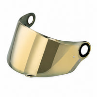 Tinted helmet visor for LS2 FF396, FF358, FF300 helmets with spectra mirror finish by MC Motoparts, suitable for daytime riding.