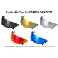 For SCORPION EXO Combat / 2 Covert-X Replacement Visor – Tinted & Spectra Mirror Finishes - Daytime Use Series