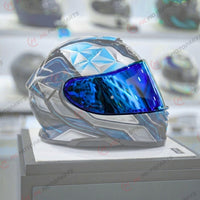 Tinted and spectra mirror finish helmet visor for Shoei GT-Air 3 by MC Motoparts, designed for daytime riding.