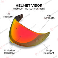 Tinted and spectra mirror finish Shoei GT-Air 3 replacement helmet visor with CNS-1C for daytime riding, by MC Motoparts.