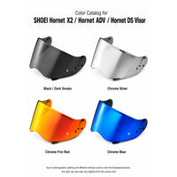 For Shoei Hornet ADV / X2 Replacement Visor (CNS-2) – Tinted & Spectra Mirror Finishes - Daytime Use Series