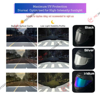 Clear MC Motoparts helmet visor for Shoei X-15 X-Fifteen X-SPR PRO RF-1400 NXR 2 CWR-F2 helmet, designed for daytime riding.