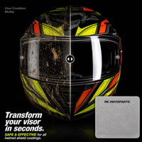 [Helmet Visor Cleaning Cloth] Premium Microfiber Polishing Cloth, Lint-Free (1 Pc)