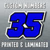 Personalize Custom MX Dirt Bike Motorcycle Racing Number Stickers - N31 - MC Motoparts