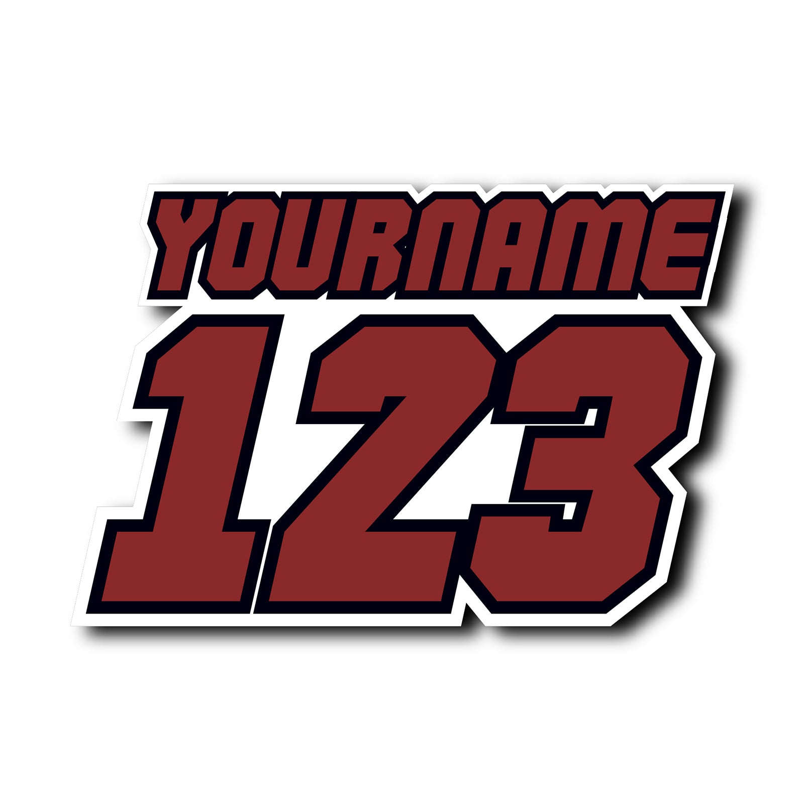 Personalize Custom MX Dirt Bike Motorcycle Racing Number Name Stickers - N31 - MC Motoparts