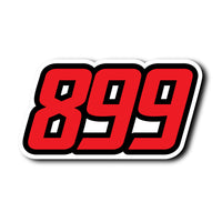 Personalize Custom MX Dirt Bike Motorcycle Racing Number Stickers - N32 - MC Motoparts