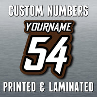Personalize Custom MX Dirt Bike Motorcycle Racing Number Name Stickers - N32 - MC Motoparts