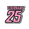 Personalize Custom MX Dirt Bike Motorcycle Racing Number Name Stickers - N32 - MC Motoparts