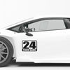 Personalize Custom Race Car Sticker Decals - Racing Number & Name - MC Motoparts
