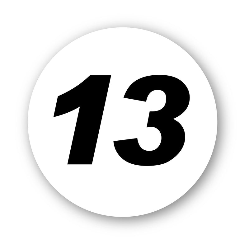 Personalize Custom Race Car Sticker Decals 2pcs - Circle Number Car Sticker - MC Motoparts