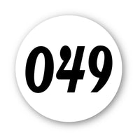 Personalize Custom Race Car Sticker Decals 2pcs - Circle Number Car Sticker - MC Motoparts