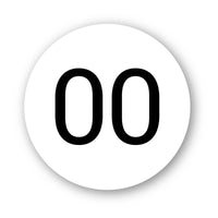 Personalize Custom Race Car Sticker Decals 2pcs - Circle Number Car Sticker - MC Motoparts