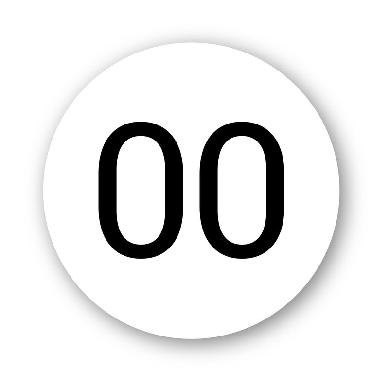 Personalize Custom Race Car Sticker Decals 2pcs - Circle Number Car Sticker - MC Motoparts