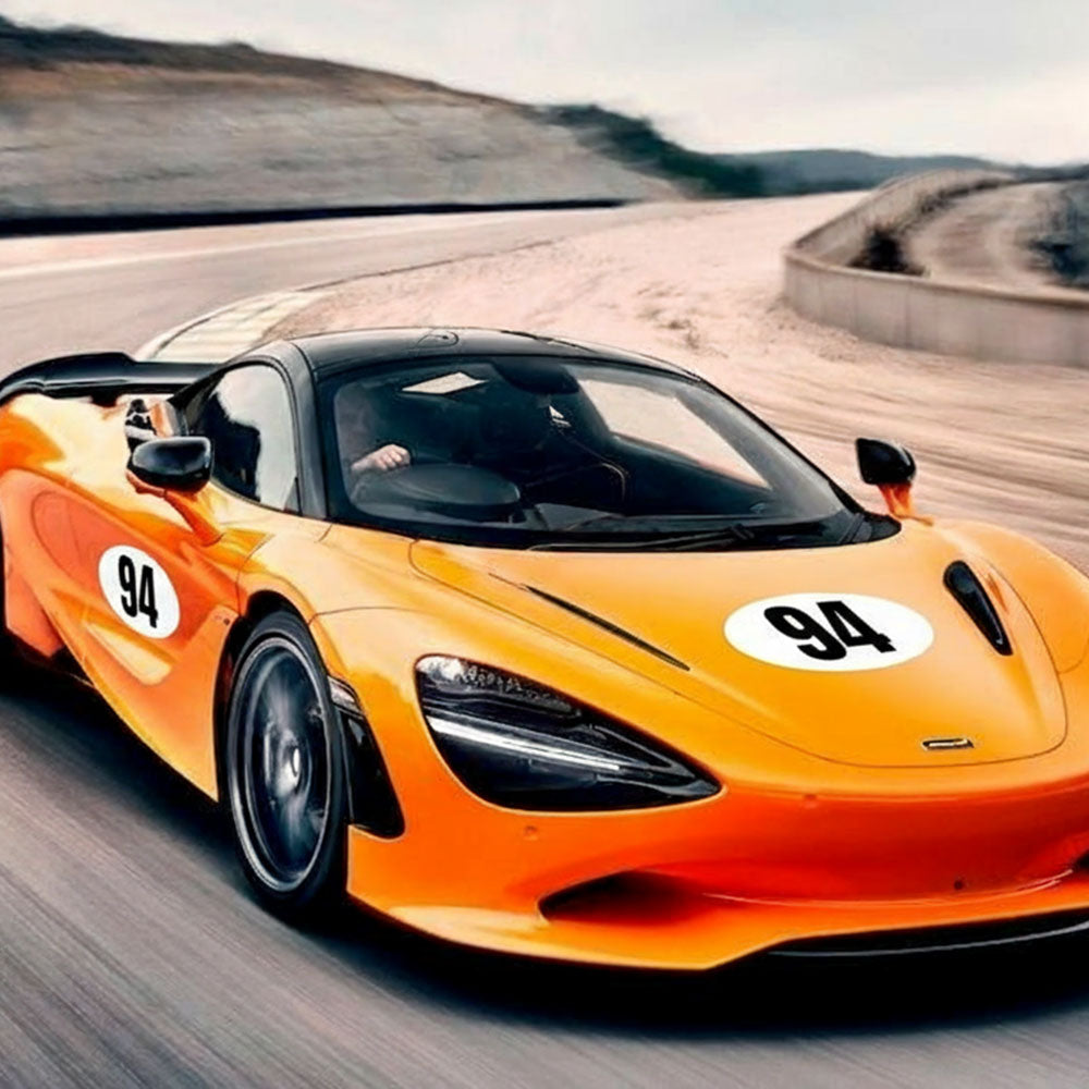 Personalize Custom Race Car Sticker Decals 2pcs - Oval Number Car Sticker