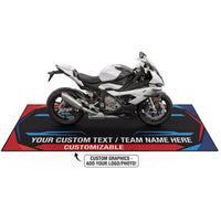 Custom Motorcycle Pit Mat | Personalized Anti-Slip Garage Floor Rug