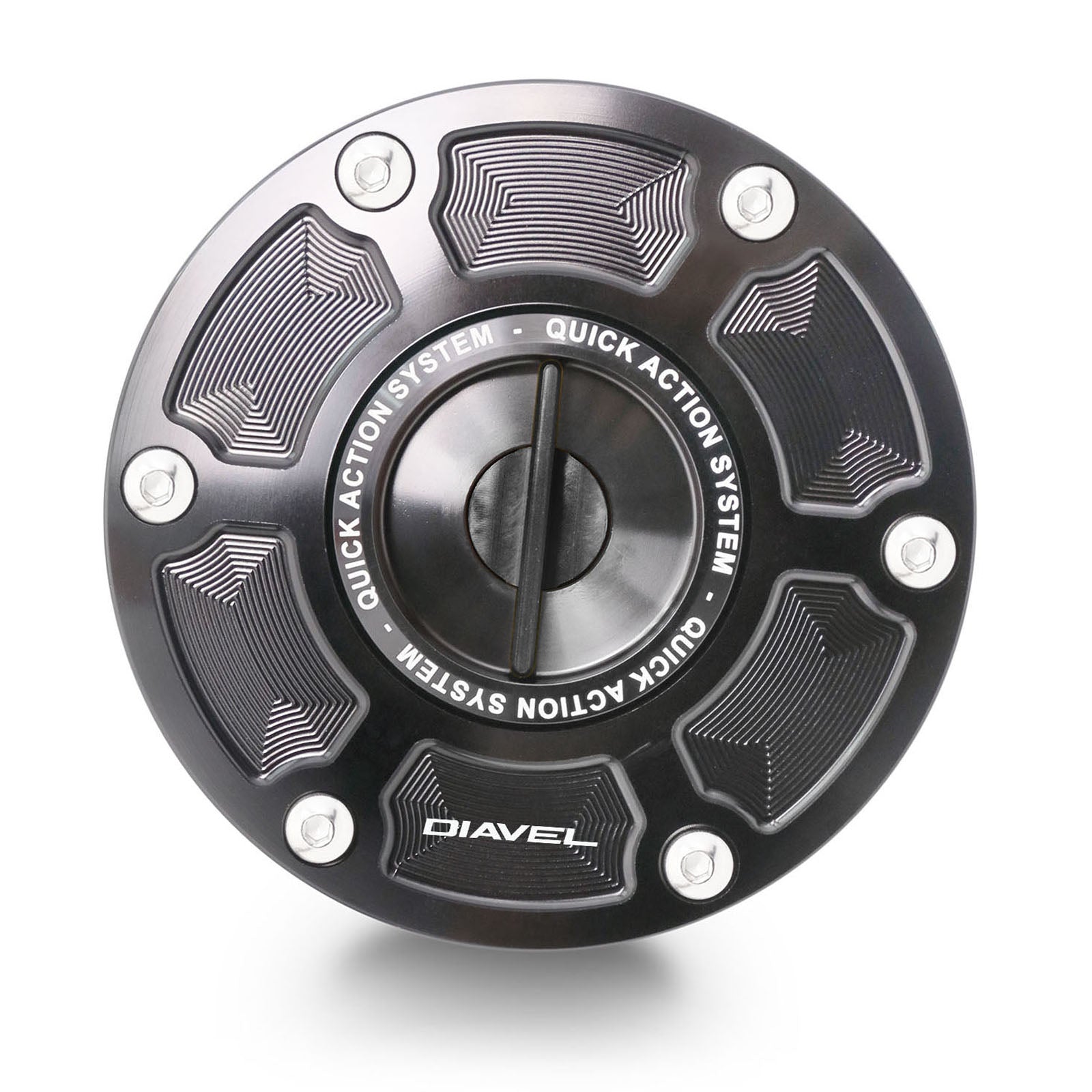 Fit Ducati Diavel 1260 S DVT Logo Engraved Keyless Fuel Cap - MC Motoparts