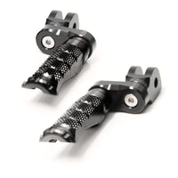 {Front}  Fits Moto Guzzi V9 V7 V100 R-FIGHT 25mm Adjustable Foot Pegs - MC Motoparts