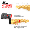 {Front}  Fits Aprilia Tuono 125 660 1000 V4R R-FIGHT 25mm Adjustable Foot Pegs - MC Motoparts