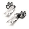 {Front}  Fits Moto Guzzi V9 V7 V100 R-FIGHT 25mm Adjustable Foot Pegs - MC Motoparts