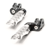 {Front}  Fits Moto Guzzi V9 V7 V100 R-FIGHT 25mm Adjustable Foot Pegs - MC Motoparts