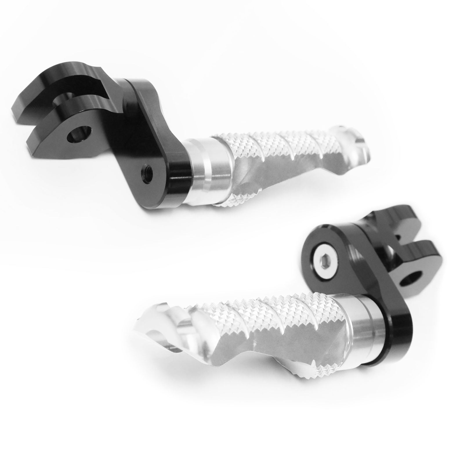 {Front}  Fits Ducati DesertX Multistrada V2 V4 S RS SuperSport R-FIGHT 25mm Adjustable Foot Pegs - MC Motoparts