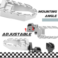 MC Motoparts Custom Engraved Name BUZZ FRONT / REAR Lowering Wide Foot Pegs - Personlization Footpegs - MC Motoparts