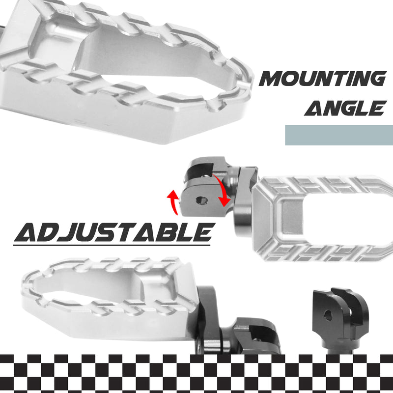 MC Motoparts Custom Engraved Name BUZZ FRONT / REAR Lowering Wide Foot Pegs - Personlization Footpegs - MC Motoparts