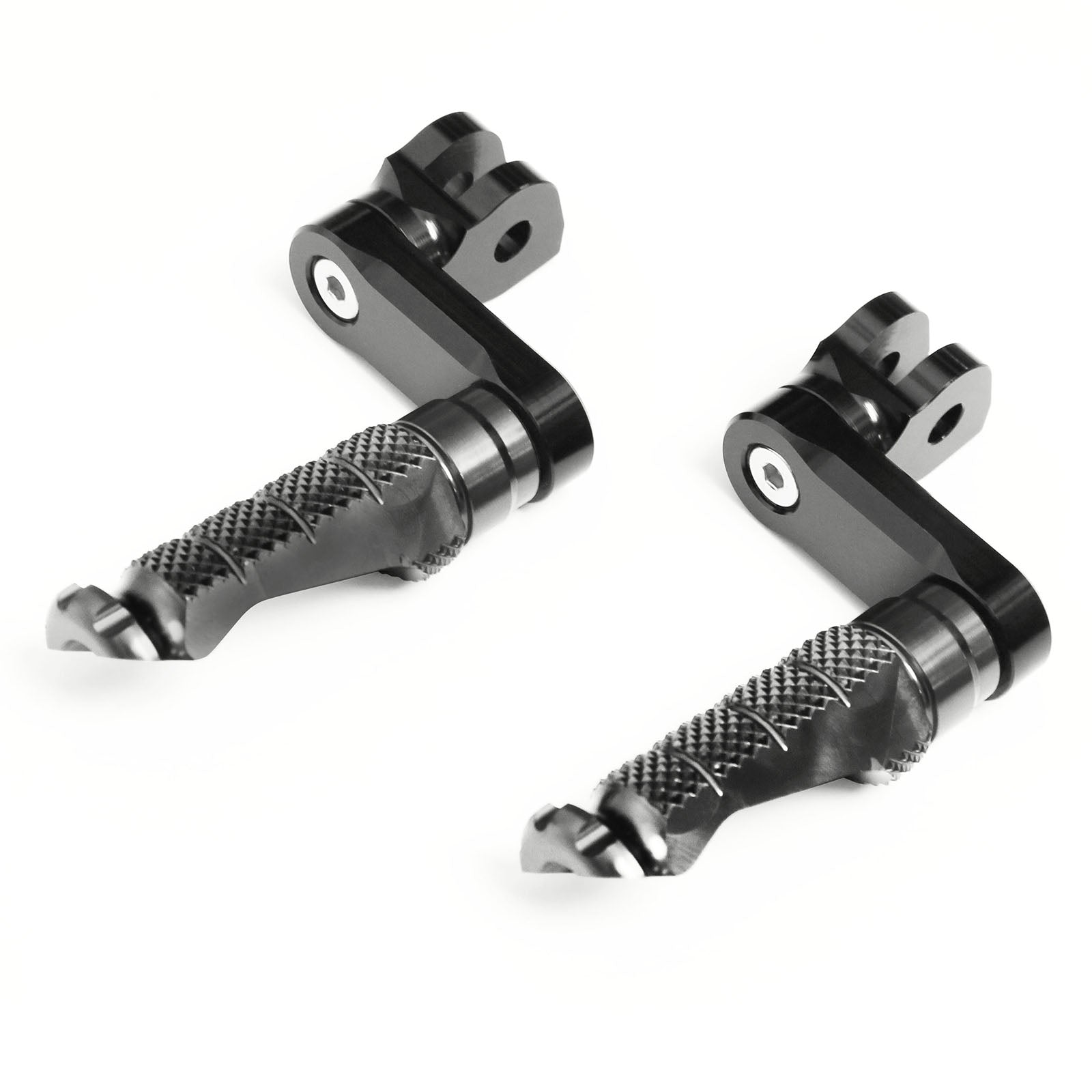 {Front}  Fits Kawasaki ZX-4RR 4R ZX-25R ZX-10R R-FIGHT 40mm Adjustable Foot Pegs - MC Motoparts