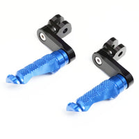 {Front}  Fits Kawasaki ZX-4RR 4R ZX-25R ZX-10R R-FIGHT 40mm Adjustable Foot Pegs - MC Motoparts